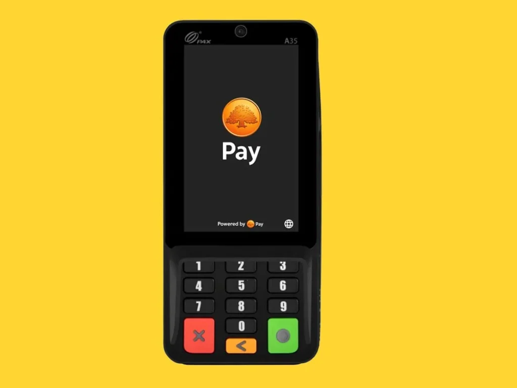 Swedbank Pax A35 kortterminal integrerad med JobOffice Kassasystem
